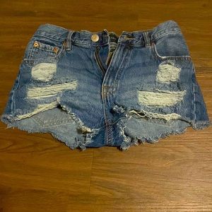 Blue Denim Shorts